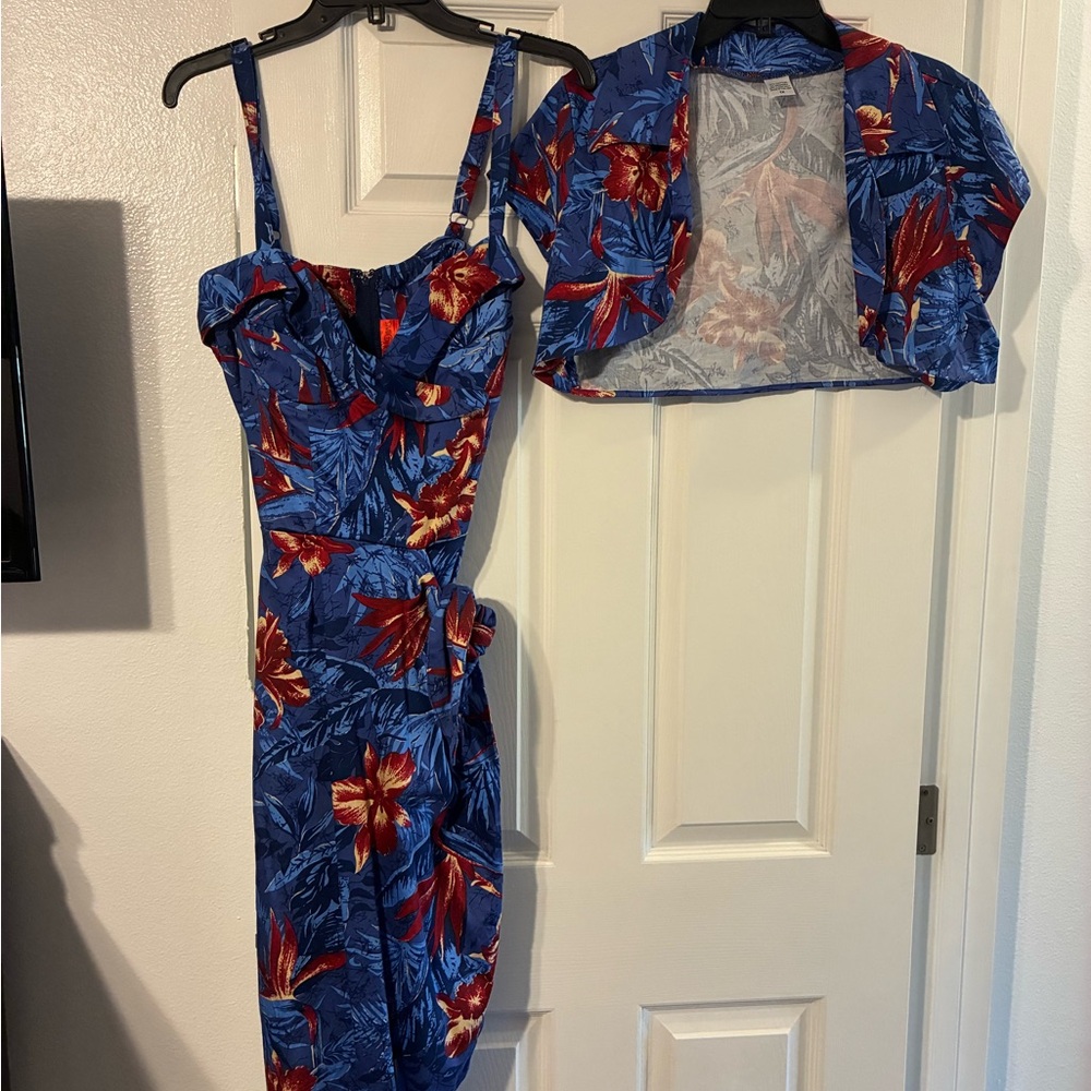 Pinup Couture: Deadly Dames Malibu Tiki Dress with Bolero